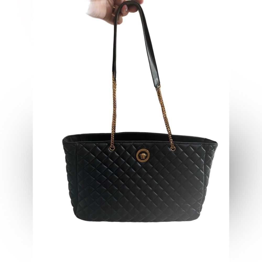 Versace Black Shoulder Medusa Bag - Picture 6 of 11